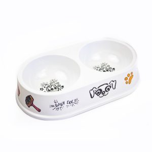 Comedero Redondo Doble Pequeño Para Mascotas