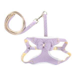 Pechera A Cuadros Con Moño Para Mascotas