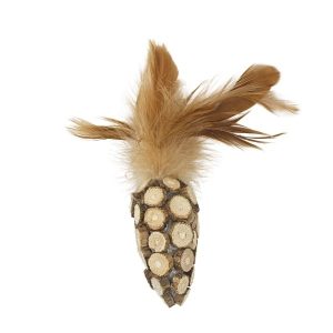 Ratón Matatabi Con Plumas