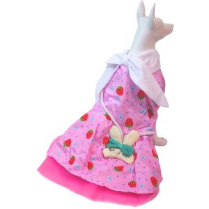 Vestido Fresa Para Mascotas