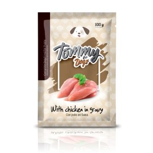 Pouch Tommy Cachorro Pollo En Salsa X 100 Gr